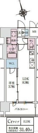 スプランディッドライズ新大阪ノースの物件間取画像